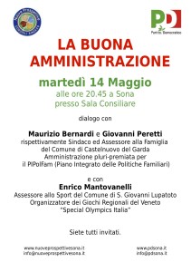 Locandina evento 14.05 Buona Amministrazione